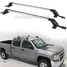 Car Roof Rack Carrier Cross Bar & Lock For Chevrolet Silverado 1500 2500 3500