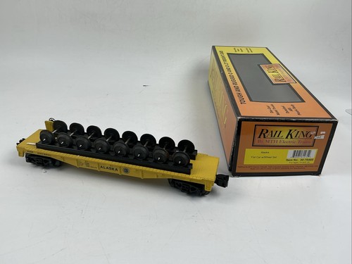MTH Rail King O Gauge 30-76460 Alaska vagón plano con juego de ruedas AAR #97880 | Zustand: Used
