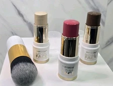 3Pcs Cream Contour Stick, Highlighter Stick, Blush Stick and Bronzer Contour