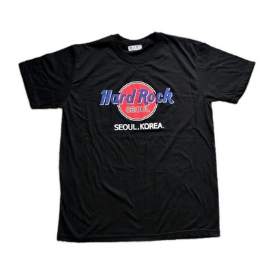HardRock Cafe Seoul Korea T Shirt XXL Black Extra Large Graphic Print Souvenir