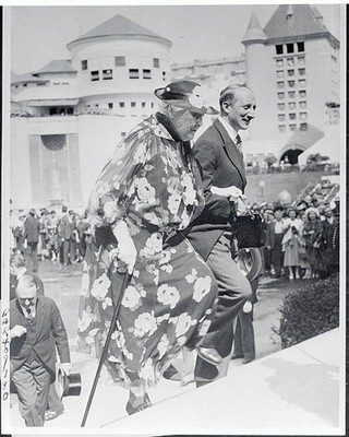 Mrs James Roosevelt as she was escorted by Georges Bonnet French M- Old Photo