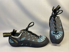 La Sportiva Rock Climbing Shoes Teal Black 10QTU Tarantulace Size 7 US Men  s GUC
