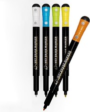 Magnetic Wet Erase Marker Set - Fine Tip Acrylic Marker Erasable Liquid Chalk Pe