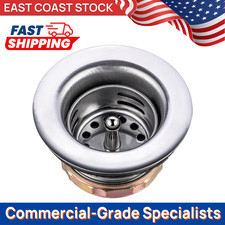 2" Stainless Steel Sink Strainer - Drain Assembly for Small Bar / RV Sinks