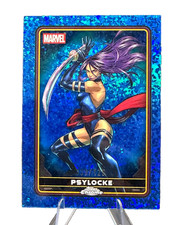 2025 Topps Chrome- Blue Speckled Psylocke No. 039/125