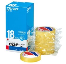 Nichiban Lp-18 cellotape OMAKI Elpack 12 Rolls 18mm 35m SELLO Tape Made in JAPAN