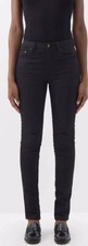 YSL Saint Laurent Paris Size 29 Medium Rise Skinny Jeans Black D05 W/SK-MW