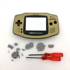 Gold Pokemen Edition Housing Shell Case for Game Boy Advance GBA Game Console