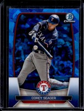 2023 Bowman Chrome Sapphire Corey Seager #58 Rangers