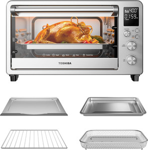 TOSHIBA Cheffry Air Combo de four frit avec Toast, Bake, Broil, Pizza & De