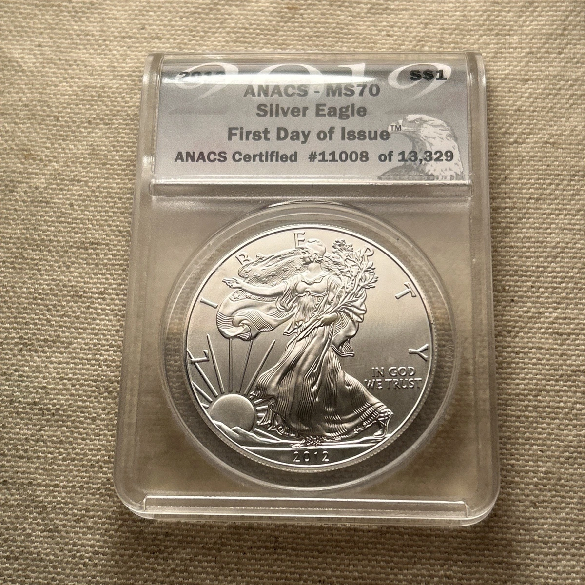 2012年 アメリカンイーグル銀貨 MS70 silver eagle American Eagle MS 70 Graded 2012 Silver Bullion Coins for sale | eBay