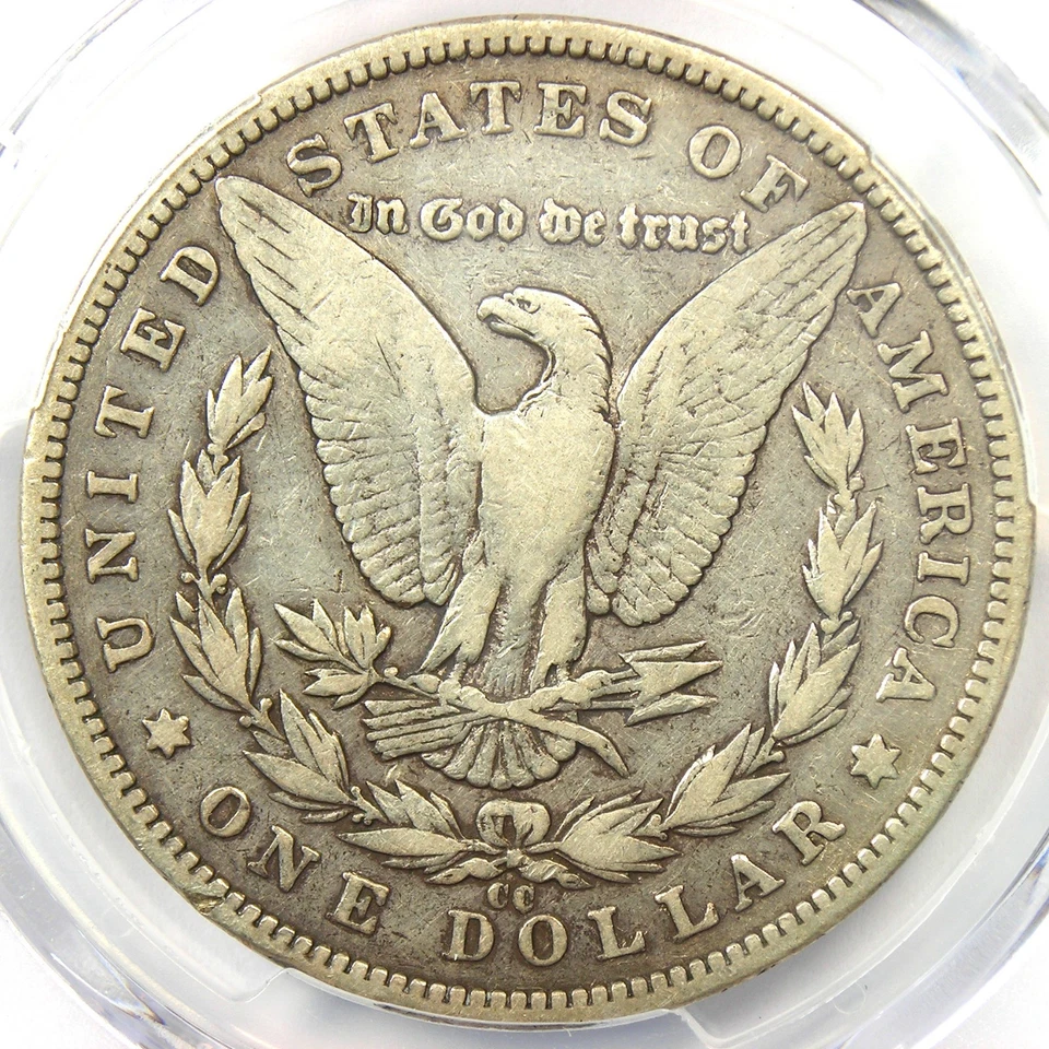 1893-CC Morgan Silver Dollar $1 Carson City Coin - Certified PCGS VF Detail - Image 4 of 4