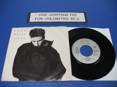 John Waite - Tears / Dreamtime/Shake It Up - 80s Rock 45 w/PS VG VINYL RECORD