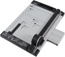 Professional Rotary Paper Cutter with Clear Window – 12" Trimmer with Metal B...