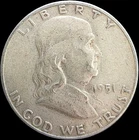 1951-S 50C Franklin Half Dollar