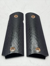 Full Size 1911 ambi cut pistol grips wrapped in Black Cobra snake skin