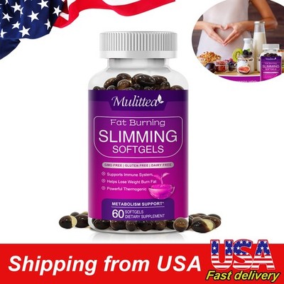 Night Time Fat Burner Slimming Capsules Weight Loss Metabolism Support 60Pcs
