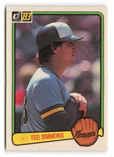 1983 Donruss Ted Simmons #332 Milwaukee Brewers