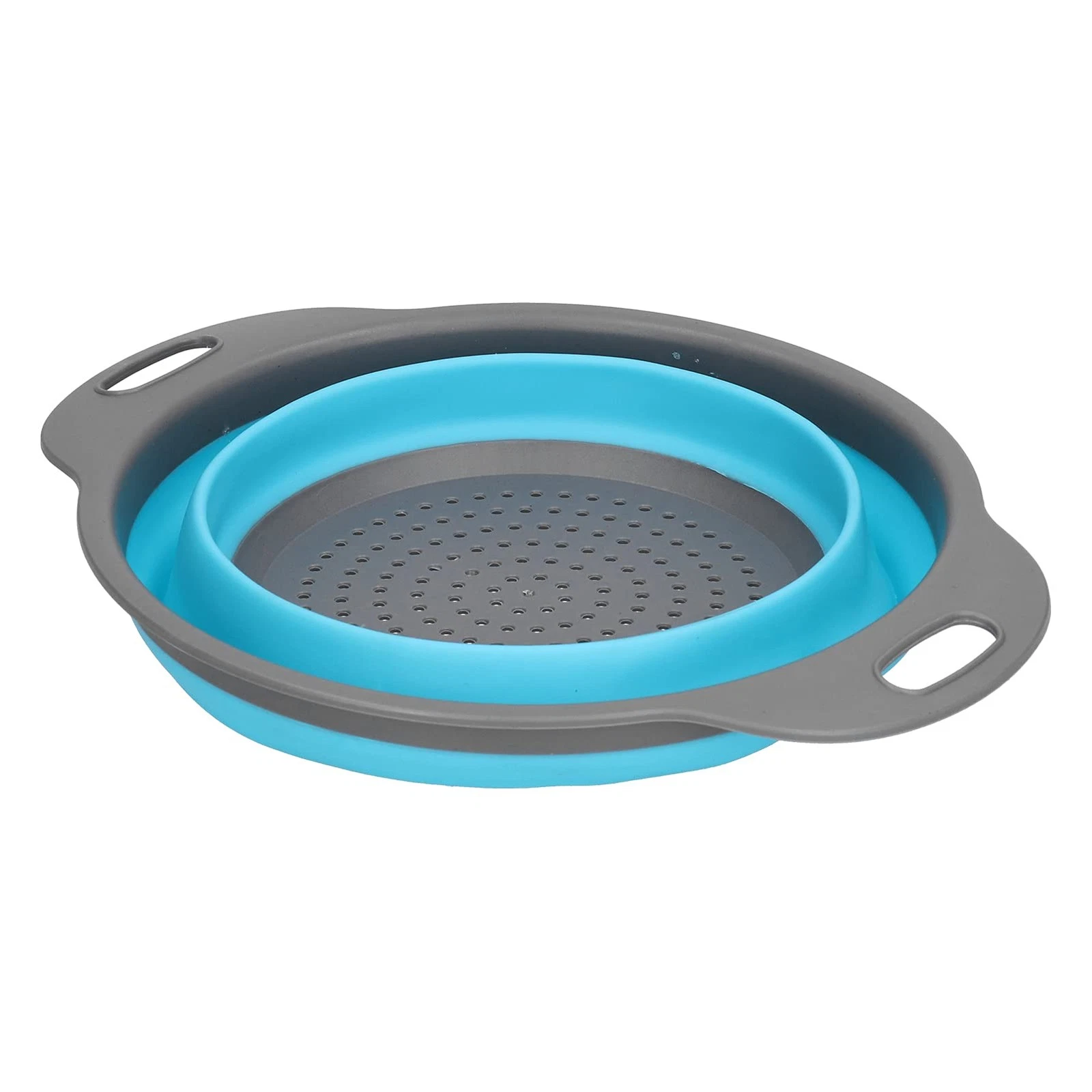 Collapsible Colander, Dishwasher Safe Foldable Drain Basket Space Saving Desi...