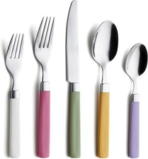 ANNOVA Silverware Set Stainless Steel Colorful Tableware 20 Pieces, Mix 