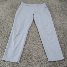 Fabletics Pants Mens Medium Gray Chino Only Pant Performance Commuter Golf 34x28