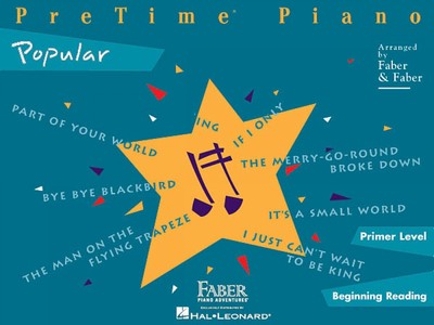 PreTime Popular Primer Level Faber Piano Adventures Book NEW 000420151
