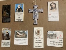 Vecchie Ceramiche Mattonelle Religiose S Francesco S Benedetto Madonna Pompei