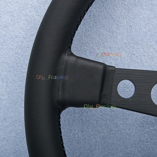 MOMO Prototipo P5 Black Edition 350mm Genuine Leather Sport Steering Wheel - Picture 6 of 23