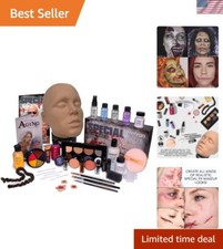 Makeup Special FX Set for Halloween, Horror,  Cosplay Practice Head Included