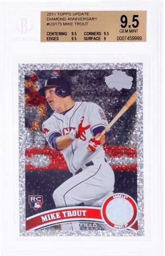 2011 Topps Update Mike Trout Diamond Anniversary #US175 BGS 9.5 Rookie RC