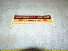 JAMES BOND 007 GILBERT slot car set parts lot Lemans Sign