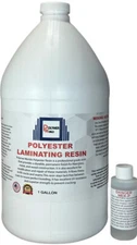 Polyester Resin 1 Gallon For Boats RVs Canoes Fiberglass Autos Surfboards