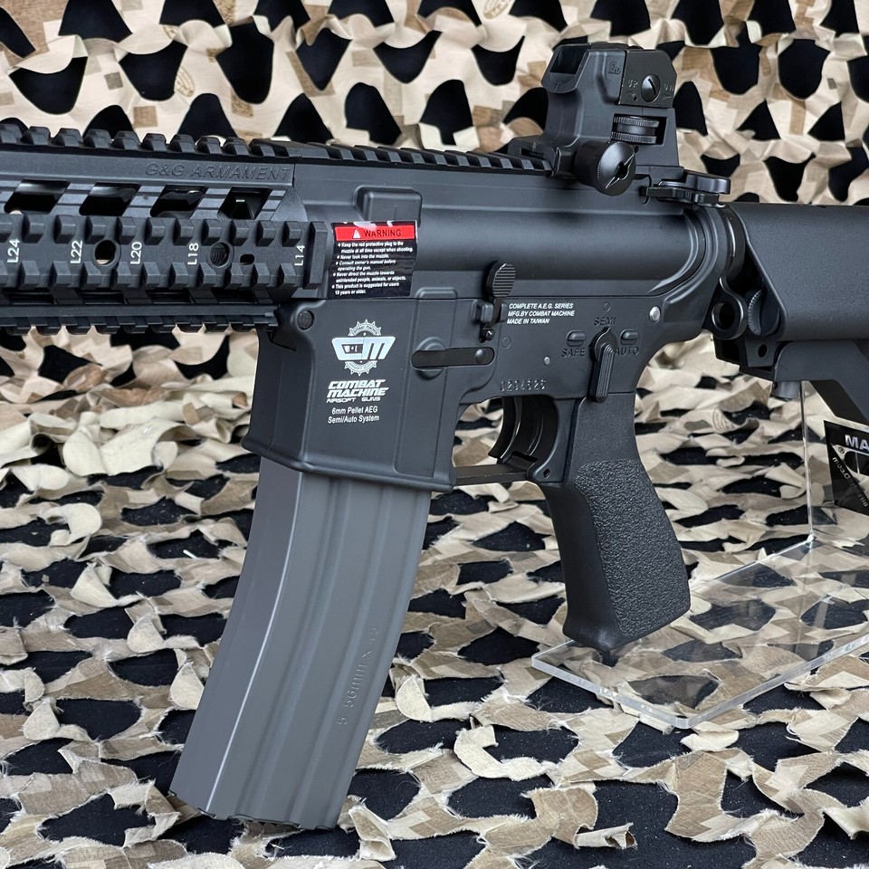 NEW G&G Armament CM16 Raider Long AEG Airsoft Gun - Black (EGC-16P-RDL ...