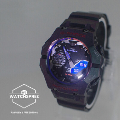 Casio G-Shock GA-B001 Bluetooth® Polarized Purple Resin Band Watch