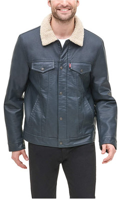 $180 LEVIS Mens Faux Leather Sherpa 