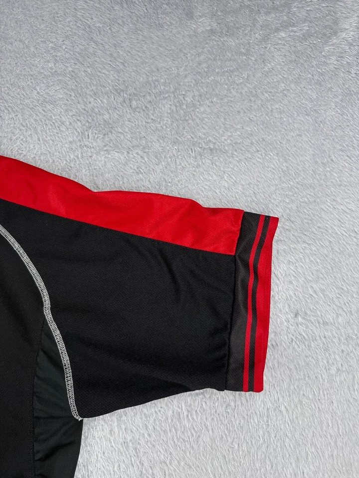 Camiseta deportiva de ciclismo Troy Lee Designs adulto extra grande negra roja 1/2 cremallera poliéster Foto 2 de 4