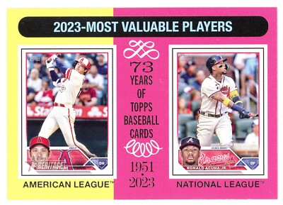 2024 TOPPS HERITAGE 2023 MOST VALUABLE PLAYERS SHOHEI OHTANI RONALD ACUNA JR | eBay 2024 TOPPS HERITAGE 2023 MOST VALUABLE PLAYERS SHOHEI OHTANI RONALD ACUNA JR | eBay