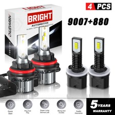 4pcs For 1999-2004 Ford Mustang Headlight Bulbs Fog Light Bulbs 6500k Kit