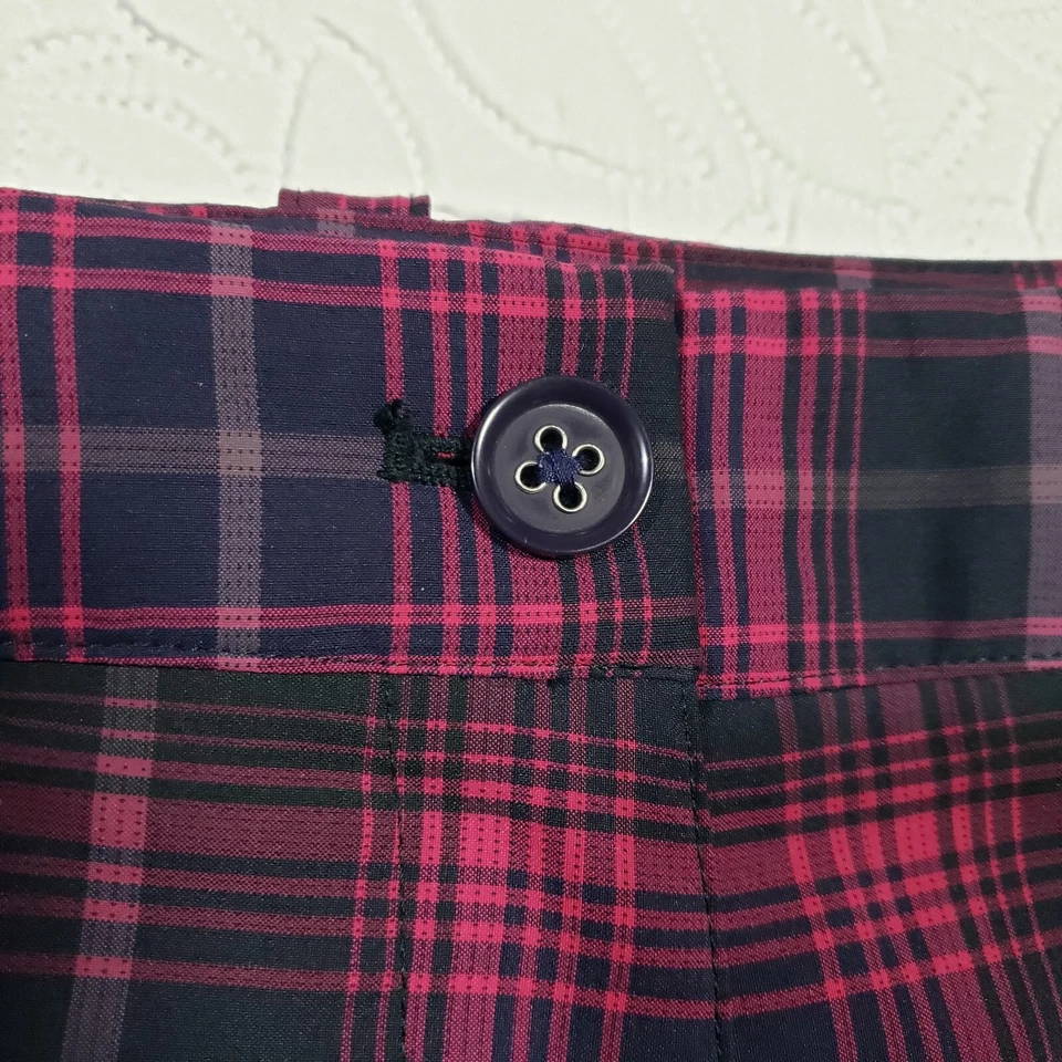 Pantalones de golf Nike para mujer 8 Tour Performance rosa negro a cuadros Dri Fit Foto 4 de 4