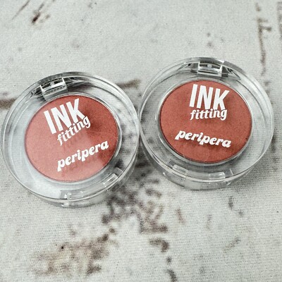 2-Pack Peripera Ink Fitting Shadow #17 Pink Recipe 0.05 Oz Long Lasting Exp 2021