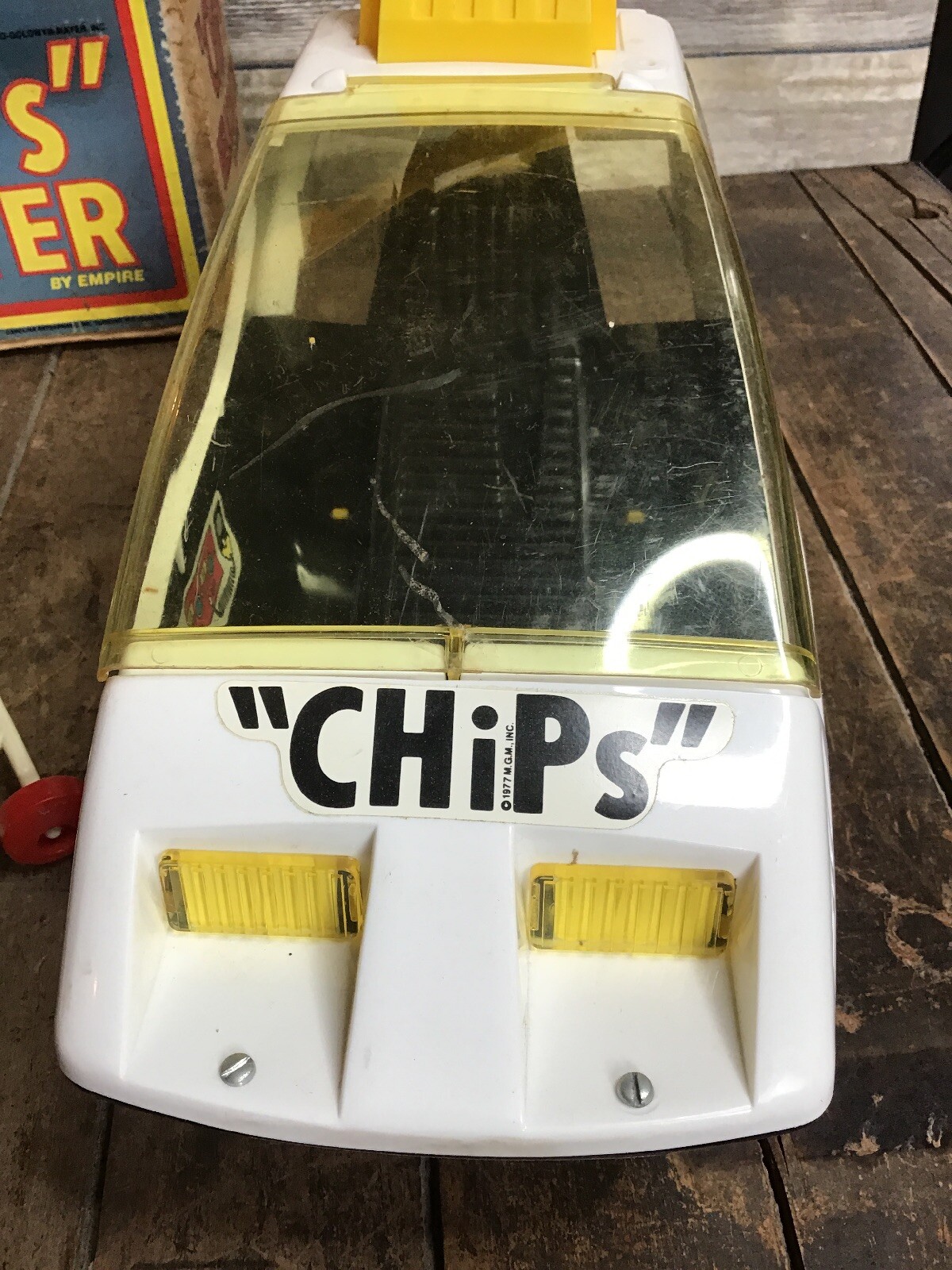 Vintage 1977 CHIPS Highway Patrol Helicopter Empire Toys Kids Love