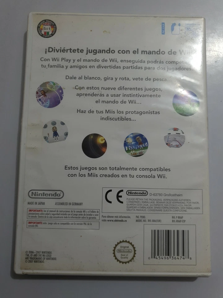 Wii PLAY Nintendo Wii PAL España COMPLETO  - Imagen 2 de 4