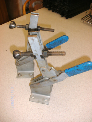 Knebelspanner, Schnellspanner, vertikal, gebrauchtes Paar