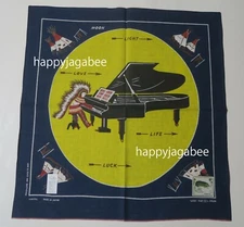 Kapital Capital Fast Color Selvage Bandana " Piano Moon 4L " Navy New