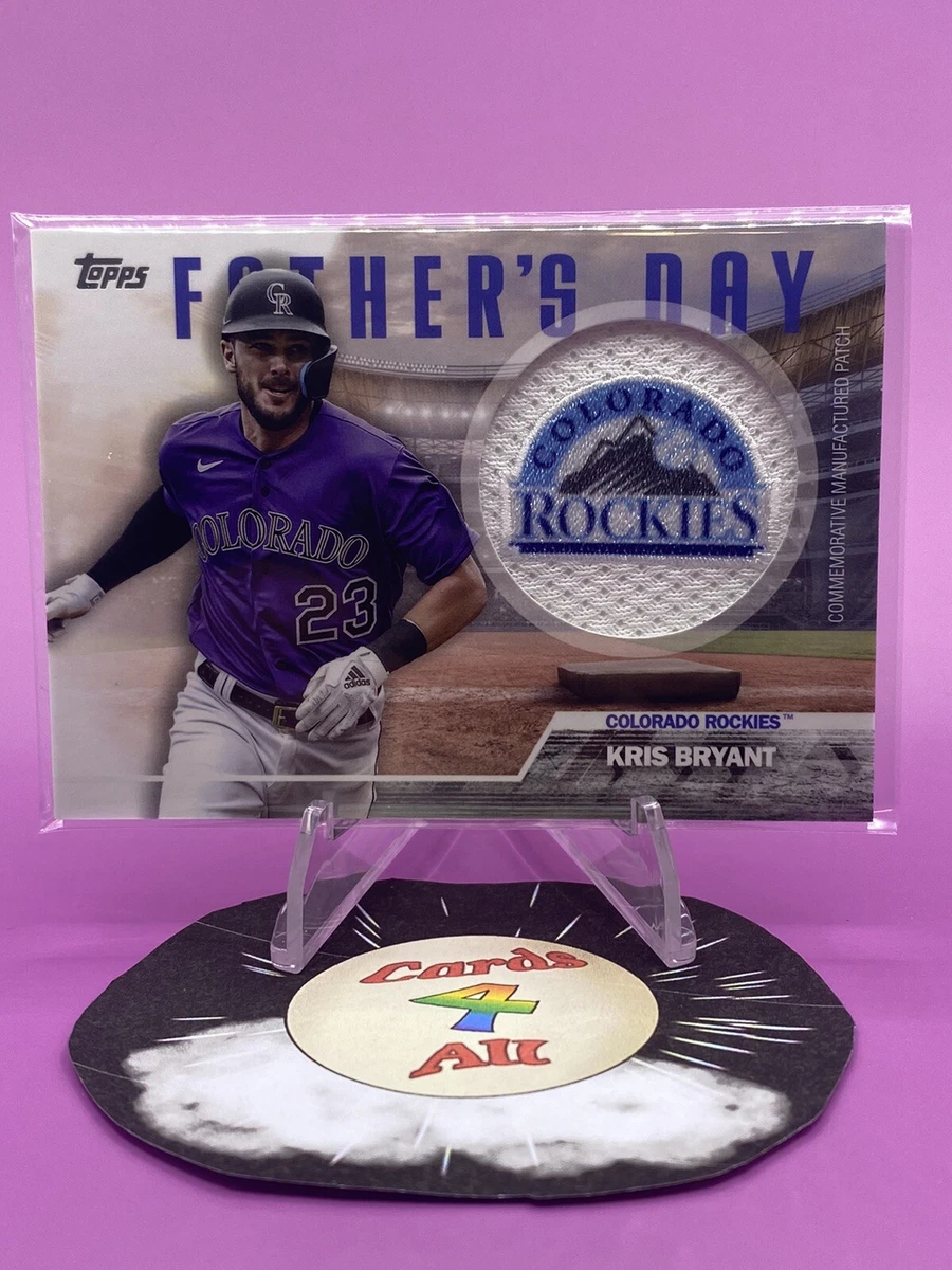 2023 Topps Series 2 Kris Bryant Father's Day Team Patch Relic Colorado  Rockies