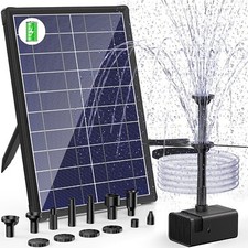 Billing Solar Water Pump with Battery Backup | 7.5W Solar Pond Fountain with 360