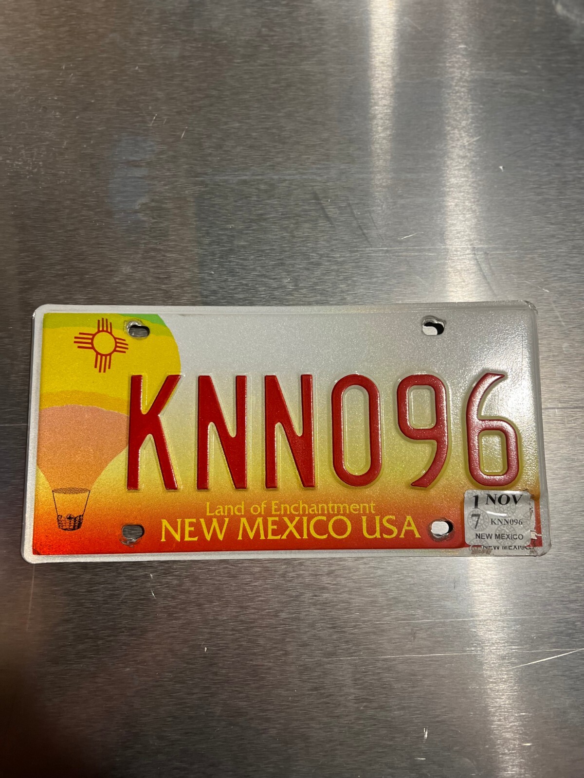 LICENSE PLATE NEW MEXICO KNNO96 eBay