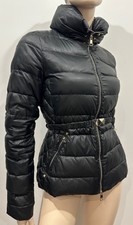 Liu Jo Women's Black High Funnel Neck Zip Fastened Quilted Puffer Jacket It40/s