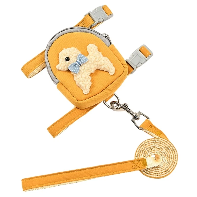 Dog Harness Leash no pulls Dog Backpack Harness with Leash Dog Harness Backpack