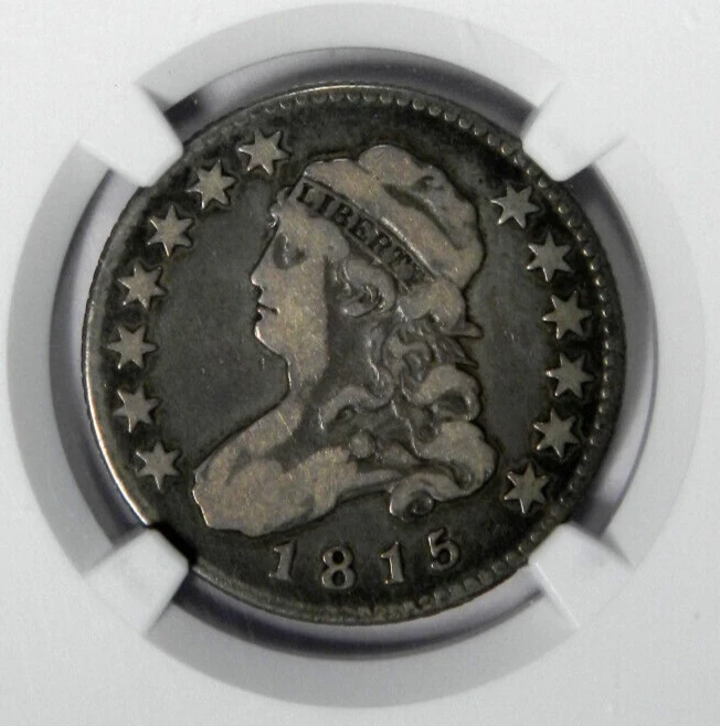 1815 BUST QUARTER B-1 ~ NICE PROBLEM-FREE TWO-TONED NGC VF20! - Image 2 of 4